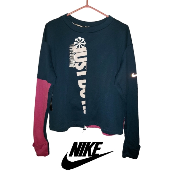 NWT Nike Dry Fit Long Sleeve Reflective Top - Picture 1 of 11